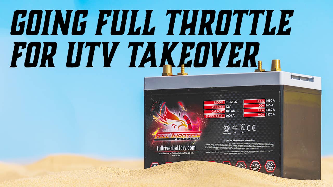 Going full throttle for utv takeover.