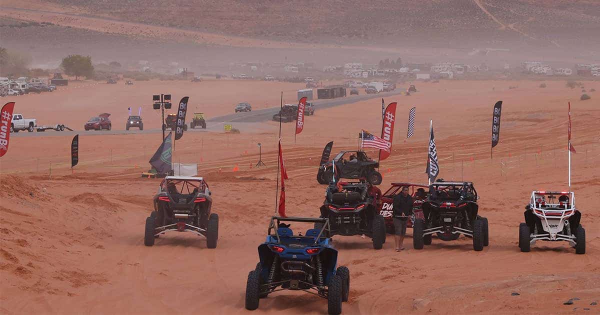 Group of UTV's gather at UTV Takeover