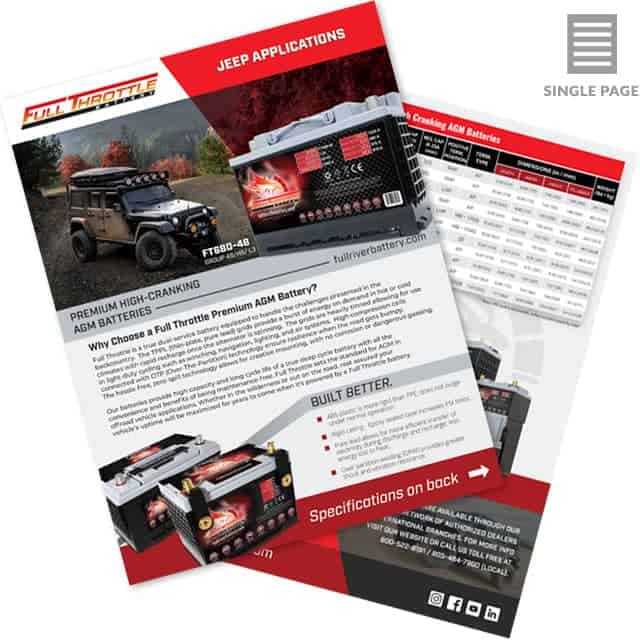 Jeep Battery Applications – Fullriver Solutions for Off-Road Vehicles