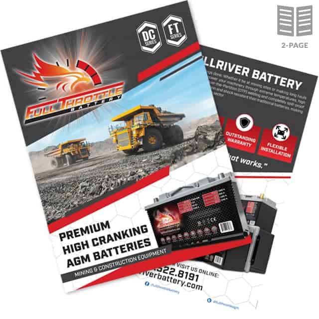 Market Sheet for Mining Equipment Applications