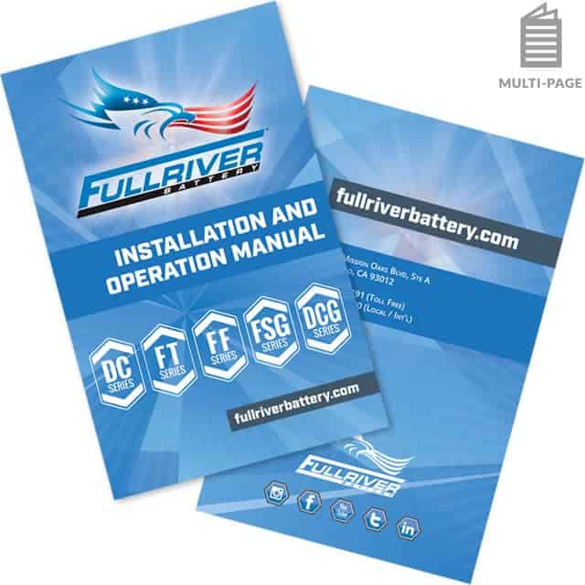 Installation & Operation Manual for Fullriver Batteries