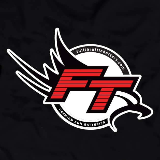 A black t shirt with the ft logo on it.